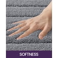 thumbnail image 3 of Alfombra de baño DEXI, extra suave y absorbente, 60 x 110 cm, color gris, 3 of 9