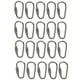 thumbnail image 1 of 20 Piezas Gancho de Mosquetón Perfecl de Bloqueo de Tornillo Acero Pequeña Herramienta de Acampar, 1 of 8