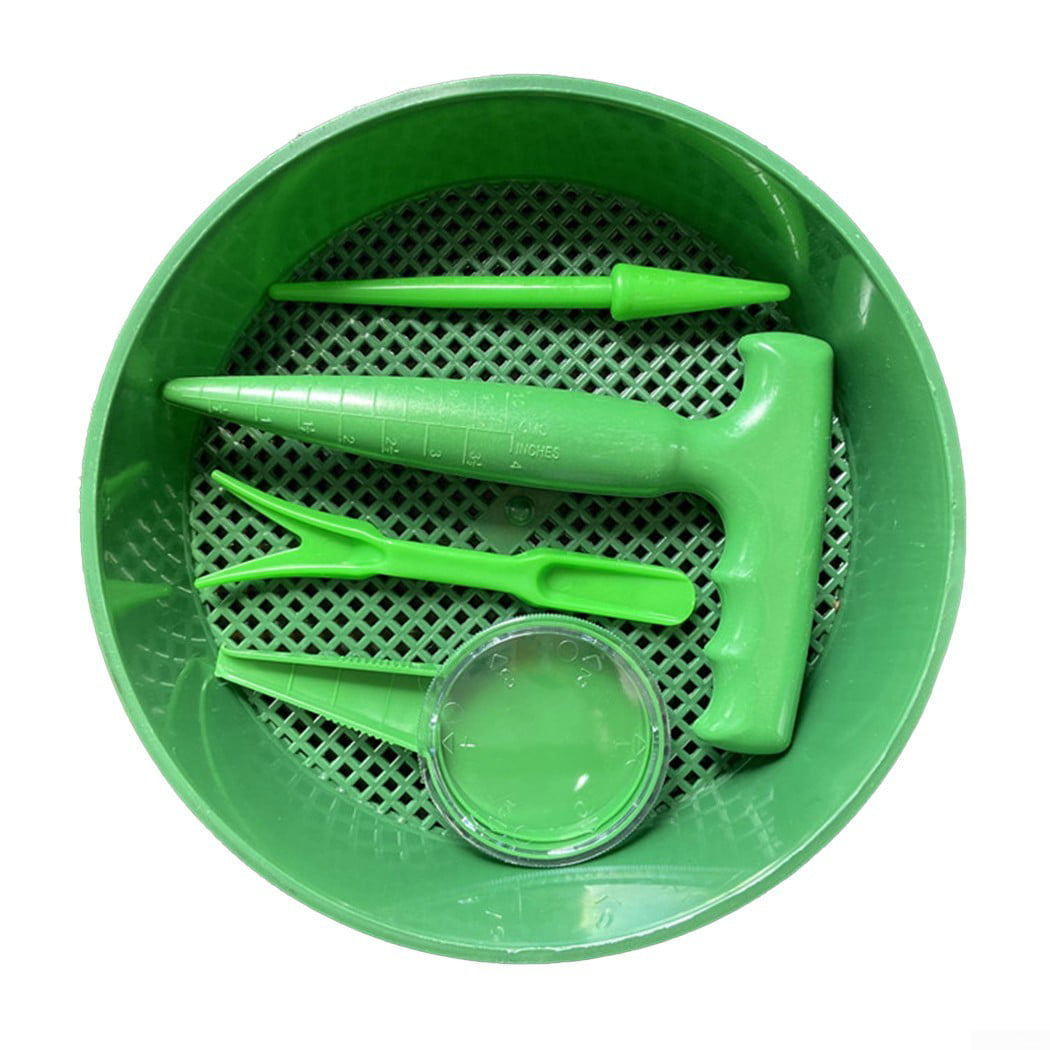 Green Plastic Garden Sieve Riddle Sifter For Compost Stone Gravel J4Y4 Soil C5P1 
