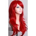 thumbnail image 4 of Peluca roja larga y rizada peluca roja rizada pelo sintético transpirable de alta temperatura suave y cómoda para cosplay ANGGREK Otros, 4 of 8