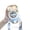 Blue, variant on Water Bottle, Leak-proof Water Bottle with Adjustable Shoulder Strap, Portable Water Bottle Kawaii Straw Cup for Summer Cold Drinks