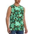 thumbnail image 2 of Uemuo Sea Turtle Pattern Men's Sleeveless T-Shirt,Muscle Athletic Tank Top, Moisture-wicking Quick-dry Breathable Classic Tee Top for Gym Run Outdoor Sports-XX-Large, 2 of 8