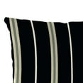 thumbnail image 6 of Jordan Manufacturing 12" x 18" Platt Ink Black Stripe Rectangular Outdoor Lumbar Throw Pillow (2 Pack), 6 of 11
