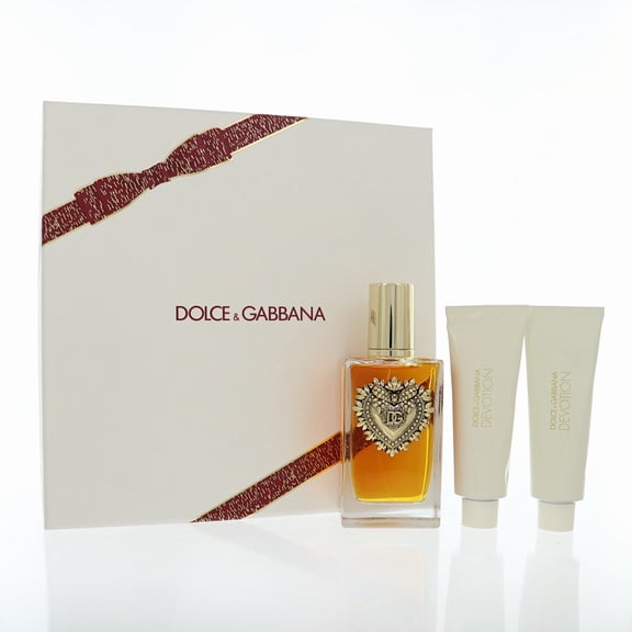 Dolce & Gabbana Devotion 3 Piece Set For Women: 3.3 Oz Eau De Parfum Spray, 1.69 Oz Shower Gel, 1.69 Oz Body Lotion