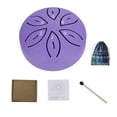 thumbnail image 2 of 3-inch Mini Rain Drum - 6-Tone Steel Tongue Drum Percussion Instrument for Kids & Adults, Portable Hand Drum with Storage Bag & Drum Stick, 2 of 5