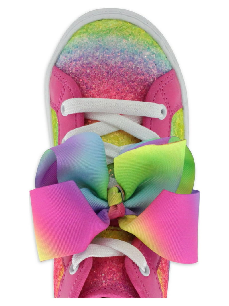 JoJo Siwa Multi-Stripe High Top Athletic Sneakers, Unisex Kids