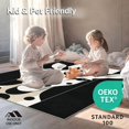 thumbnail image 4 of ODIKA 6'x9' Machine Washable Non-Slip Area Rug, Modern Wildlife Art Abstract Black & Okapi High Traffic Rug, Black, 121856, 4 of 7