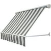 12 ft. NEVADA® Retractable Slope Awning (64.5"Wx44"Hx36"D) Black/White Stripe (KW)