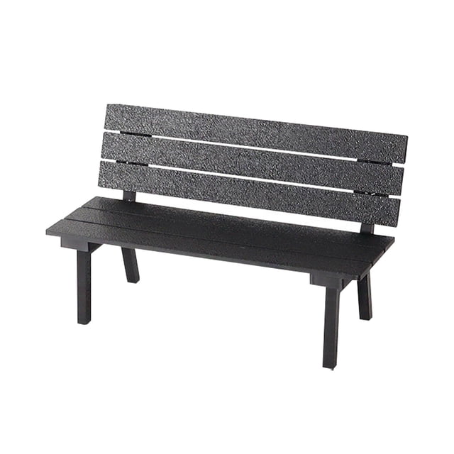 lionlar Miniature Backrest Bench Mini Patio Bench for DIY Model Gift Micro Landscape