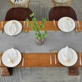 thumbnail image 3 of GHSDFBB Velvet Table Runner Rustic Style,Linen Farmhouse Table Runner for Dining Room Kitchen Party Dresser Décor,14x70 Inches,Light Grey, 3 of 7