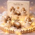 thumbnail image 6 of DIY Patchwork Nativity Scene Sewing Kit Christmas Decorations Christmas Fabric Patchwork Set, Religious Nativity Scene Sewing Set Fabric Stitching Kits for Christmas Home Decor Creative Craft Lovers, 6 of 6