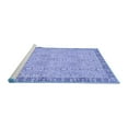 thumbnail image 2 of Ahgly Company Machine Washable Indoor Rectangle Oriental Blue Traditional Area Rugs, 8' x 10', 2 of 4
