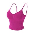 thumbnail image 5 of Sparkly Crop Camisole Tops for Women V Neck Spaghetti Strap Glitter Silk Cami Tank Tops Rave Party Clubwear, 5 of 5