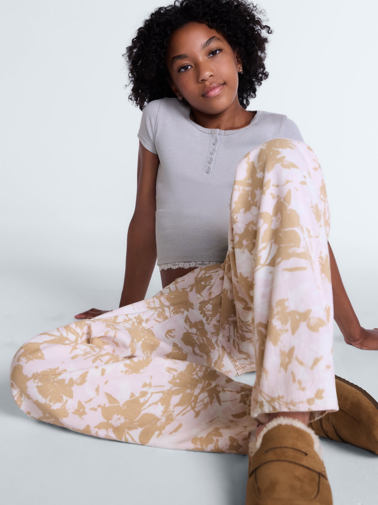 Weekend Academy Girls Baggy Straight Pant, Sizes 4-18