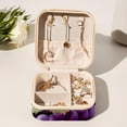 thumbnail image 6 of Thanksgiving Grapes Travel Portable Square Jewelry Box for Rings Earrings Necklaces Bracelets Girls Women Display Case Holder Organizer Stand Storage Box, 6 of 6