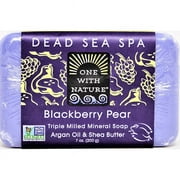 One With Nature Dead Sea Spa Soap - Blackberry Pear 7 oz Bar(S)