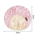 thumbnail image 3 of Silk Bonnet for Sleeping Women, Double Layer Satin Bonnet for Hair Care, Bonnets for Sleeping with Adjustable Elastic for Long, Curly, or Natural Hair Protection, 3 of 3