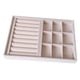 thumbnail image 5 of Organizador de joyería perfecl Beige Bandeja de Almacenamiento, 5 of 8