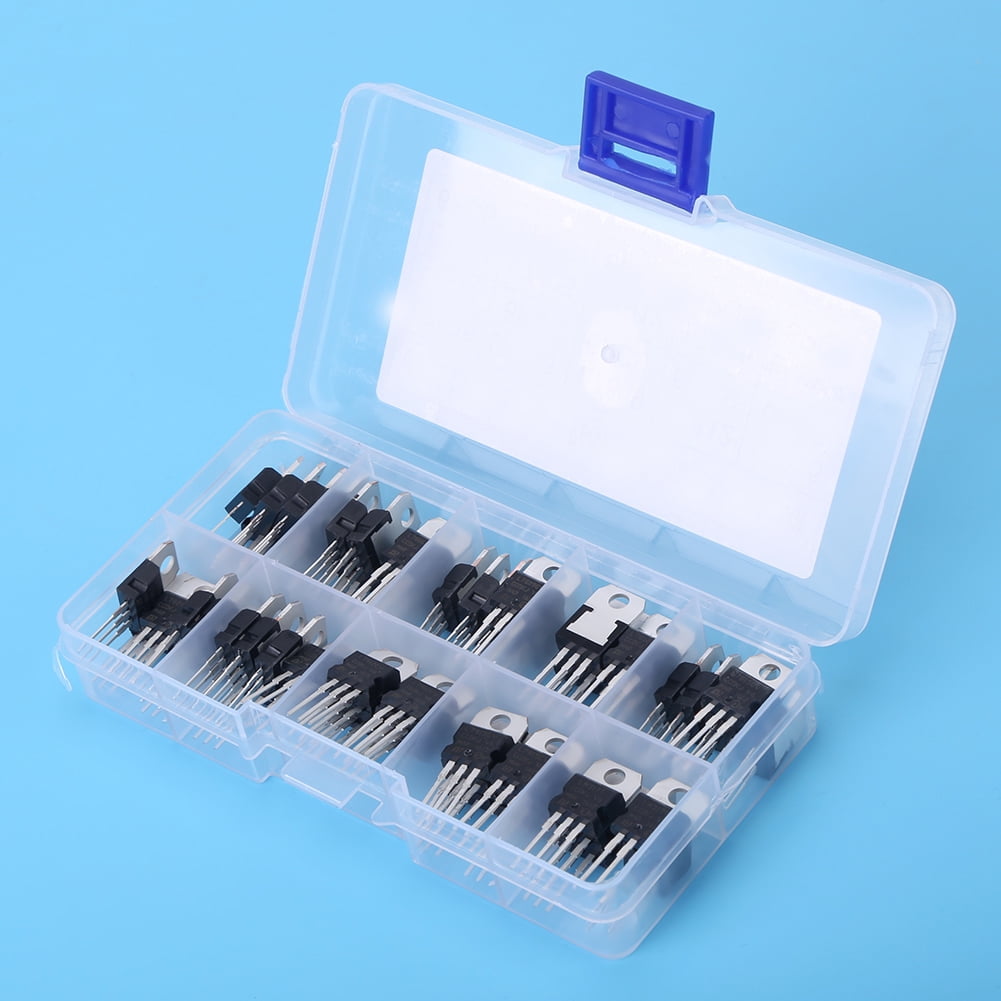 10 Values Transistor Assortment Transistor, Three Pin Transistor, For