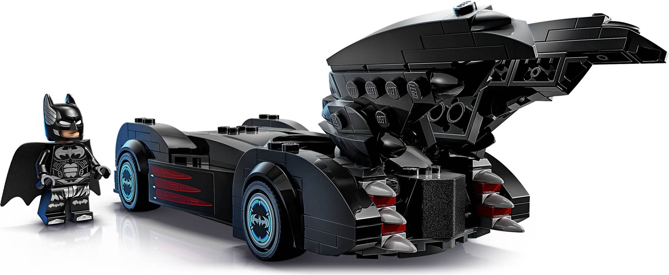 LEGO DC Batman & Robin Batmobile – 272-Piece Super Hero Car Building Set with Batman Minifigure & 20th Anniversary Coin, Collectible Movie Replica Gift for Kids – 76333