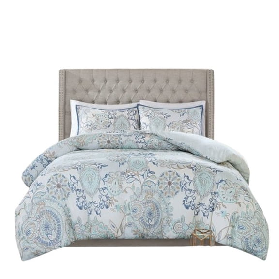 Gracie Mills Leo 8 Piece Reversible Cotton Floral Comforter Set - GRACE-10703
