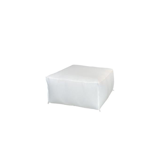 RGstyle RG8001DWHT Soho Inflatable Square Ottoman White