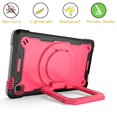 thumbnail image 5 of Kids Case for Samsung Galaxy Tab A7 Lite 8.7 inch 2021 Tablet with PET Screen Protector, Dteck 360 Degree Swivel Handle Grip Stand Heavy Rugged Shockproof Case for Samsung SM-T220/T225,Black/Rose, 5 of 9