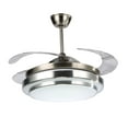 thumbnail image 2 of 42" Retractable LED Ceiling Fan with Remote Control and Light Kit Included, 2 of 8
