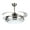 Nickel, variant on Oaks Aura 42 Inch Retractable Ceiling Fan Remote Control 3-Speed 3-Color for Bedroom, Dining Room