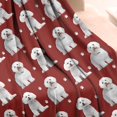thumbnail image 2 of Pink Bichon Frise Blanket,Comfortable Soft Flannel Throw Blanket,All Season,Warm Lightweight Blankets for Sofa Bed Couch Living Room Chair,50"x60", 2 of 4