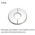 thumbnail image 3 of Wall Split Flange, 304 Stainless Steel Round Escutcheon Plate for 22mm Diameter Pipe, 4 Pack, 3 of 5
