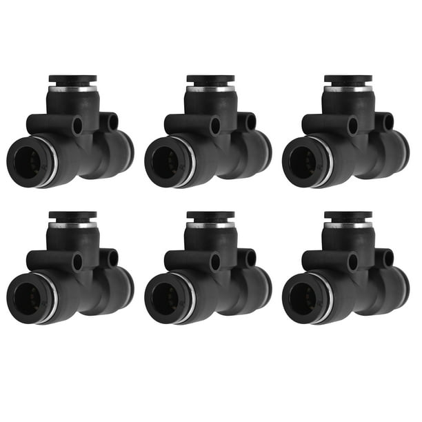 Rama 10 Uds Conector De Tubo Neumático PVC Duradero Sellado Estable Resistencia A La Corrosión Accesorios De Compresor