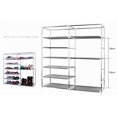 thumbnail image 3 of Zimtown Fashionable Room Double Row 9 Shoe Storage Shelves - Wine Red, 3 of 6