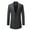 Dark Gray Blazer Corduroy Jacket Suit, variant on SMihono Men's Trendy Blazer Corduroy Jacket Suit Prom Wedding Long Sleeve Tuxedo Loose Solid Sports Business Pocket Work Office Lapel Collar Formal Button Front Stretch Suit Coat Dark Gray 10