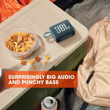 JBL - GO3 Portable Waterproof Wireless Speaker - Teal
