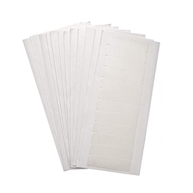 Jumpingount Cinta de 12 piezas en extensiones de cabello, cintas adhesivas, suministros para el hogar solubles en agua, manualidades DIY, Cuidado del cabello blanco