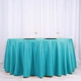 thumbnail image 2 of Efavormart 10 Pack Round Tablecloth, 120 Inch Stain & Wrinkle Resistant Washable Table Cloth, Decorative Polyester Fabric Table Cover for Banquet, Wedding, Dining- Turquoise, 2 of 10