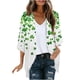 thumbnail image 1 of Mujeres de Manga Larga Tops Casual Protección Solar Moda Parkrite Impresión Gasa Abierta Cardigan con Mangas 3/4, Transpirable Capa de Verano Superior, 1 of 5