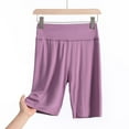 thumbnail image 2 of cfhntfmh Sleep Shorts for Women Comfy Elastic Waist Skinny Half Pants Soft Athletic Workout Plus Size Sleepwear Pajama Bottoms, 2 of 3
