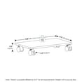 thumbnail image 5 of Furinno Econ Home Office Under Desk CPU/Printer Holder with Wheels, Espresso, 5 of 5
