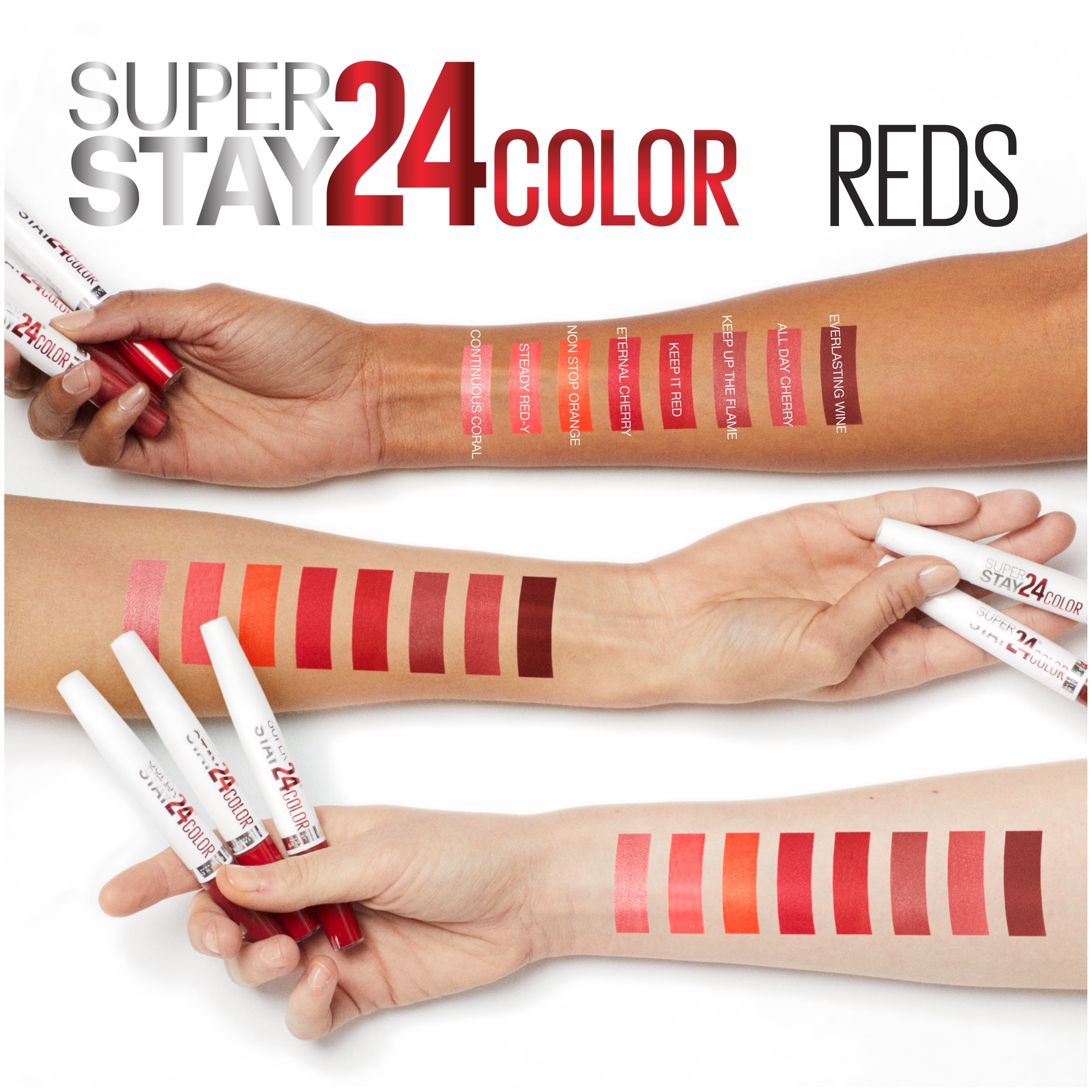 Maybelline New York SuperStay 24 Liquid Lipstick Kit, Non-Stop Orange
