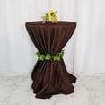 thumbnail image 5 of BalsaCircle 10 Pieces 120"  Chocolate Brown Round Polyester Tablecloths Linens Party Kitchen Dining Banquet, 5 of 8