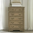 thumbnail image 3 of Liberty Furniture Magnolia Manor Queen Upholstered Bed, Dresser & Mirror - Weathered Bisque, 3 of 5