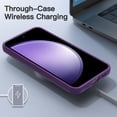 thumbnail image 6 of JETech Matte Case for Samsung Galaxy S23 FE 6.4-Inch with Upgraded Camera Protection, Translucent Frosted Matte Back Shockproof Protective Phone Cover (Deep Purple), 6 of 6