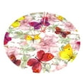 thumbnail image 3 of Kll 30" Christmas Tree Skirt Butterflies And Vintage Xmas Tree Skirts Mat For New Year Xmas Holiday Party Indoor Outdoor Home Decoration, 3 of 9