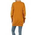 thumbnail image 3 of Women Oversized Loose Fit V-Neck Tunic Length Sweatshirts Top, 3 of 3
