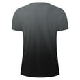 thumbnail image 4 of 5X Mens T Shirts Big and Tall S-5X Plus Size Short Sleeve Crewneck T-Shirts Relaxed Pullover Gradient Printed Breathable Workout Tees Tops, 4 of 5