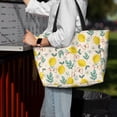 thumbnail image 4 of Wukai Flowers and Butterflies Print Zipper Bag,large Beach Tote Bag,Waterproof Sandproof Bag,Grocery and Picnic Tote Travel Bag, 4 of 5