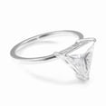 thumbnail image 2 of solitaire jewels 1CT Triangle Moissanite Solitaire Engagement Ring For Women, 10K White Gold, 2 of 5