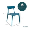 thumbnail image 2 of SET DE 4 SILLAS DE EXTERIOR BRIANZA COLOR AZUL, 2 of 8